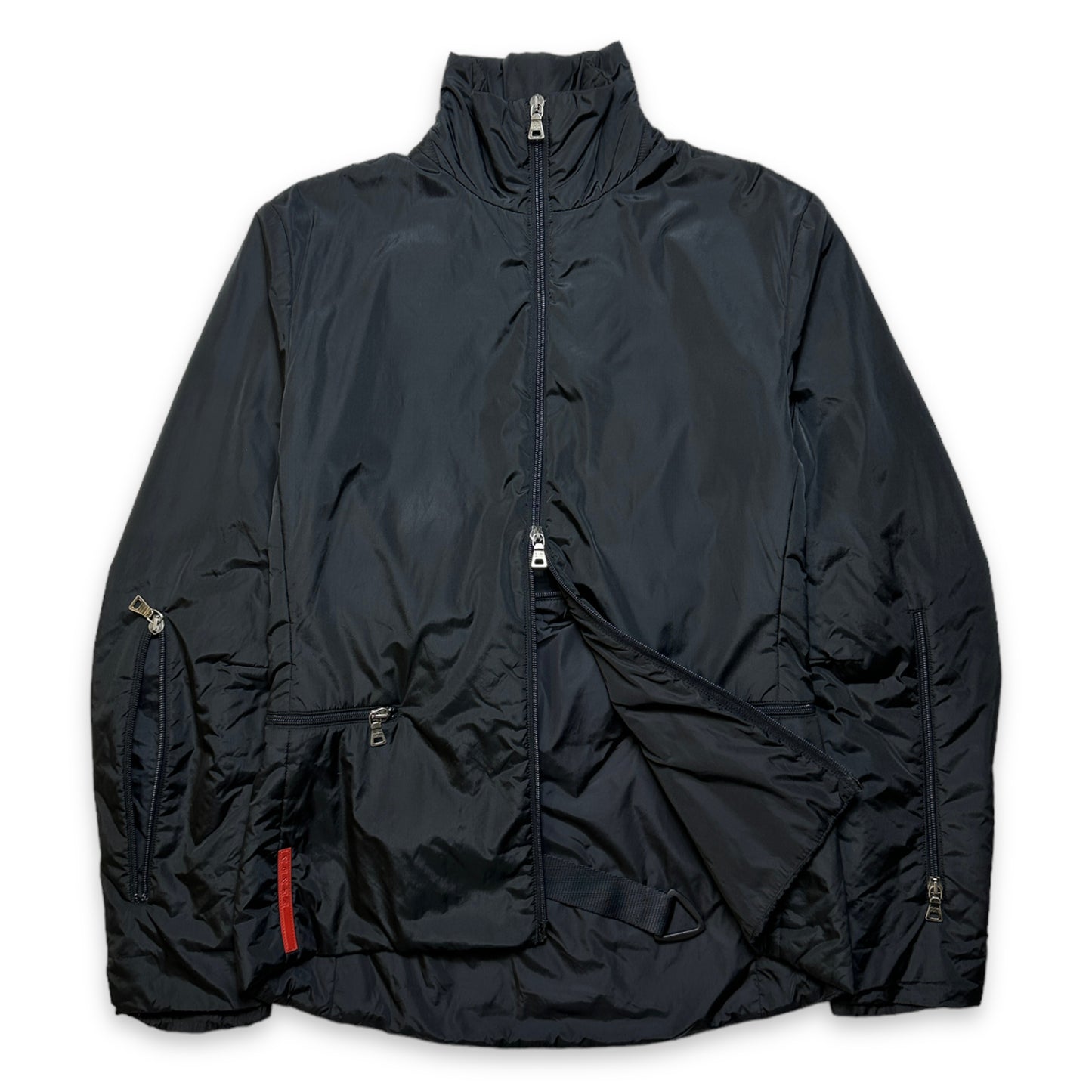 SS99' Prada Sport 2in1 Veste/Sac Noir - Femmes 6-8