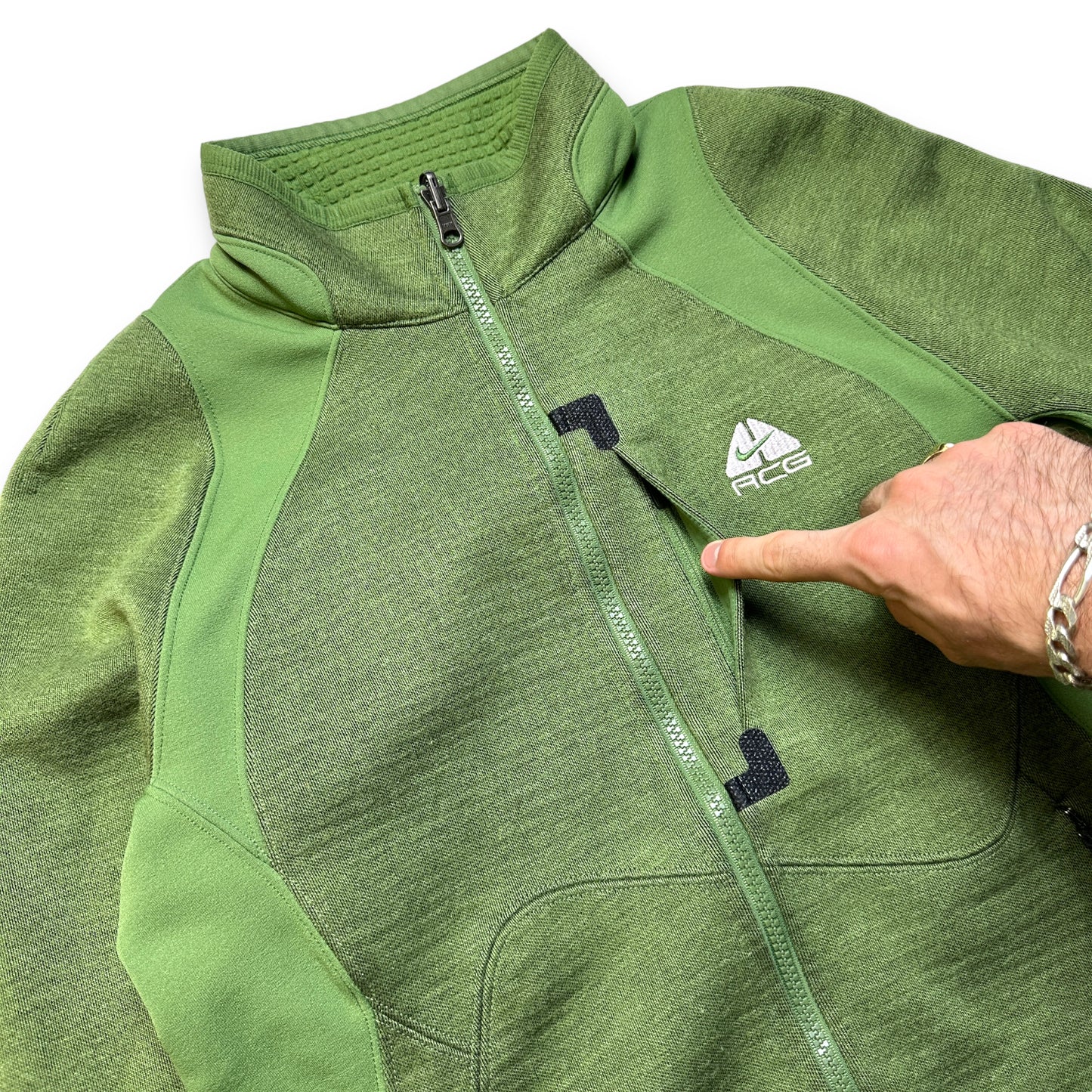 Nike ACG Polaire à panneaux bicolore vert - Petit / Moyen