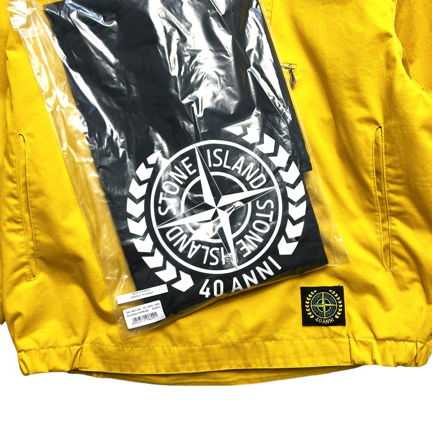 Stone Island Marina 40th Anniversary Sunflower Yellow Smock - Medium