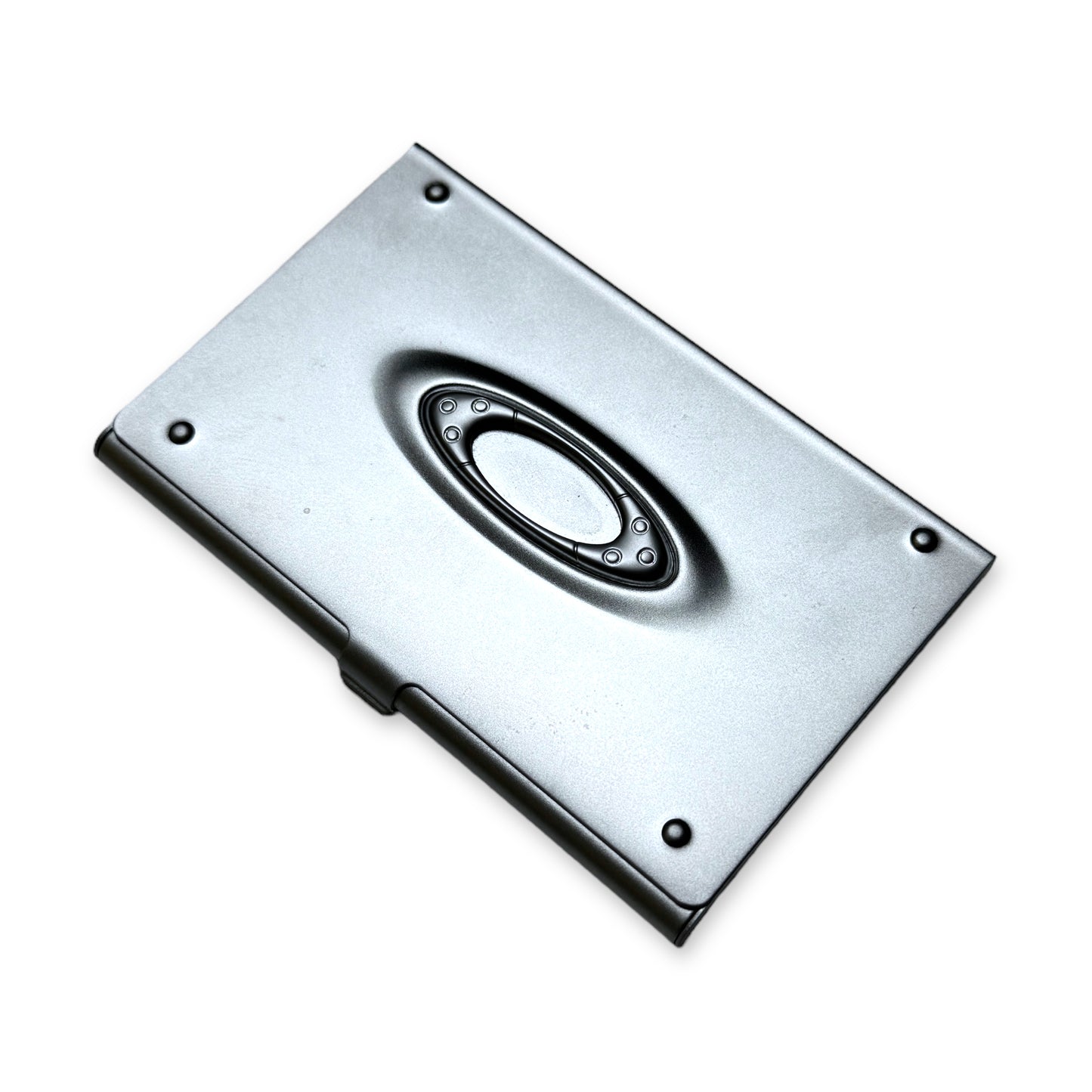 Porte-cartes en métal Oakley du début des années 2000