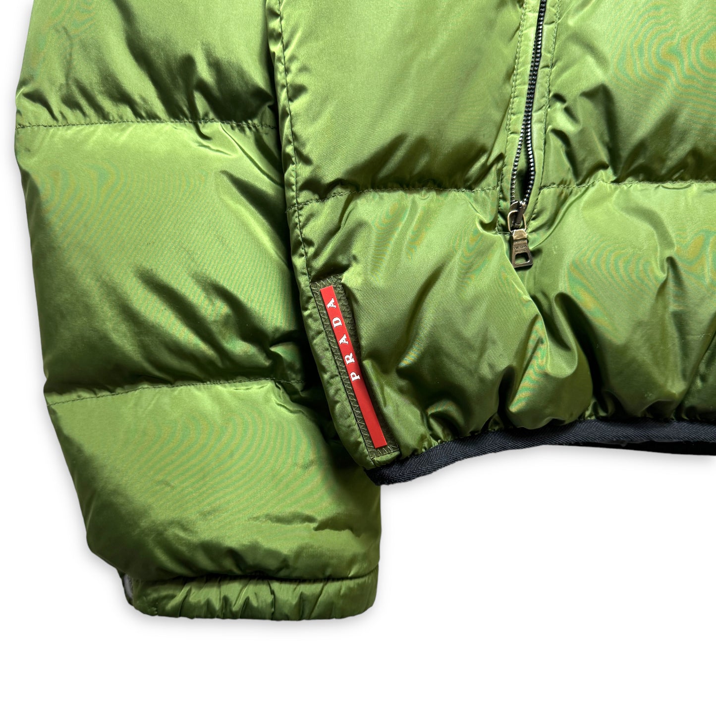 Prada Linea Rossa Doudoune en nylon vert vif - Extra Large