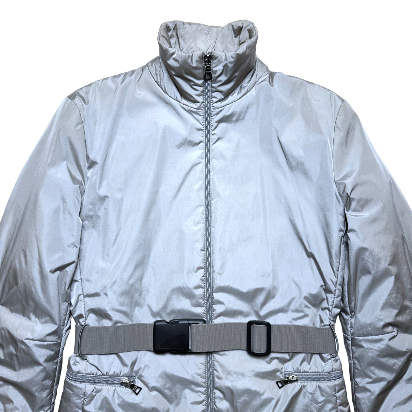 SS99' Veste harnais technique Prada Sport Silver - Femmes 6-8