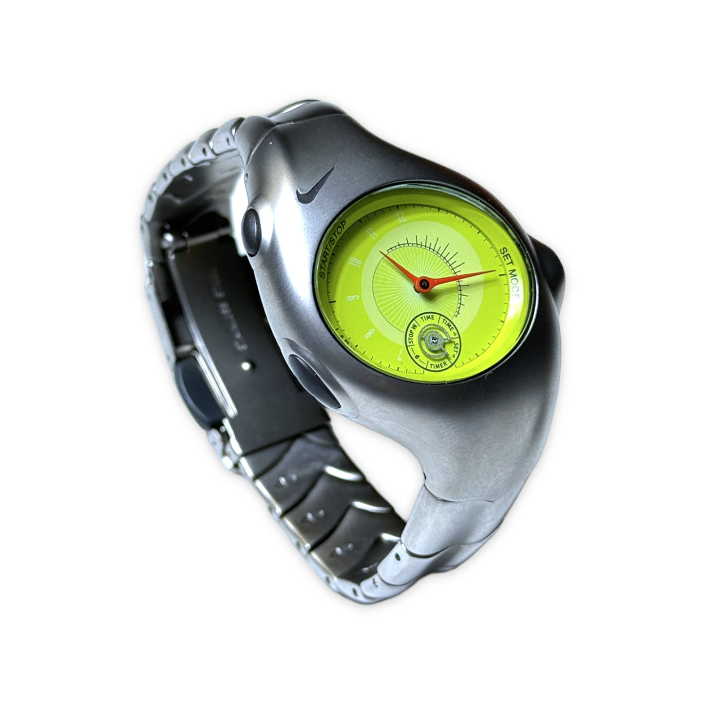 Montre analogique Nike Triax en acier inoxydable du début des années 2000