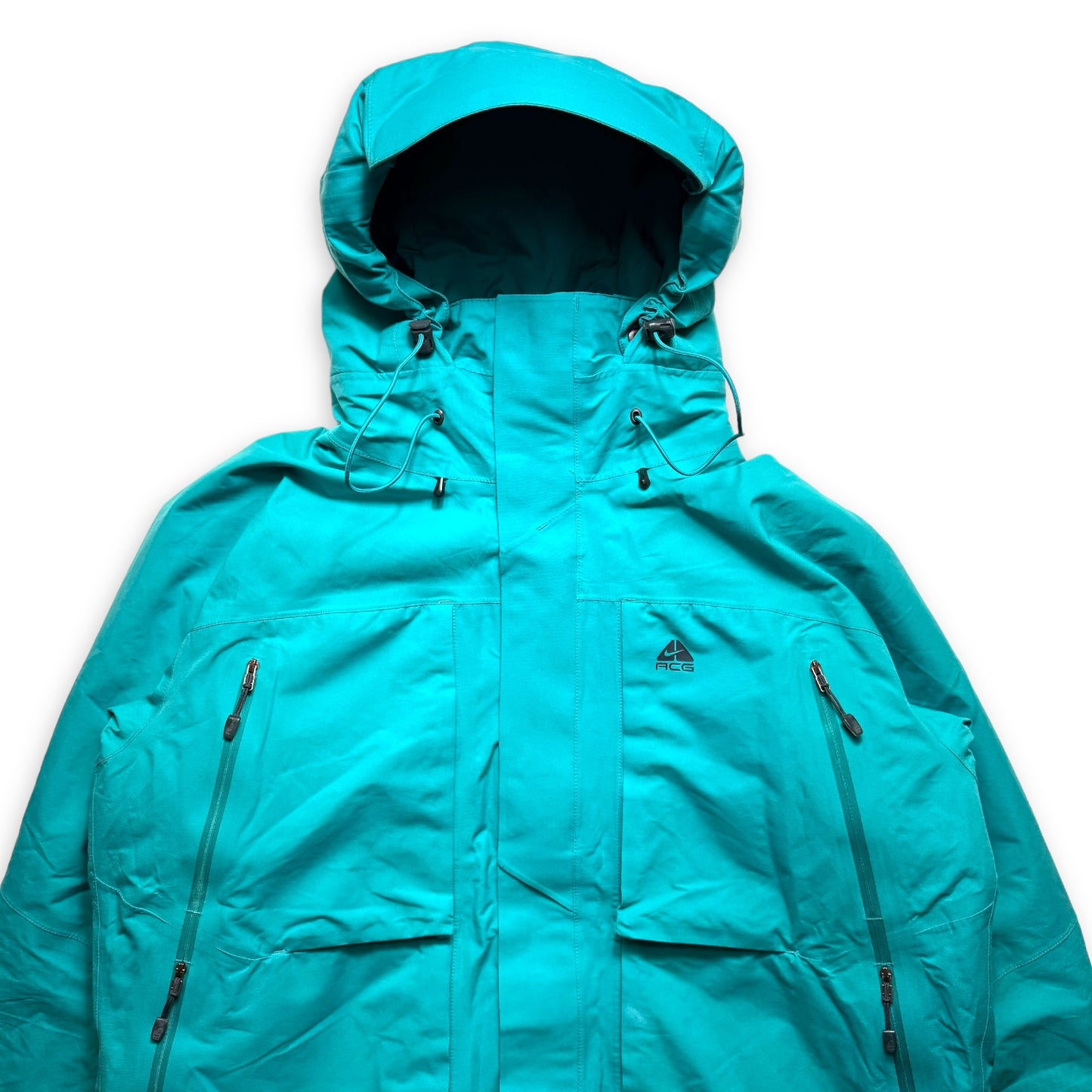 Early 2000's Nike ACG Gore-Tex Bright Blue Multi Pocket Jacket - Extra Large
