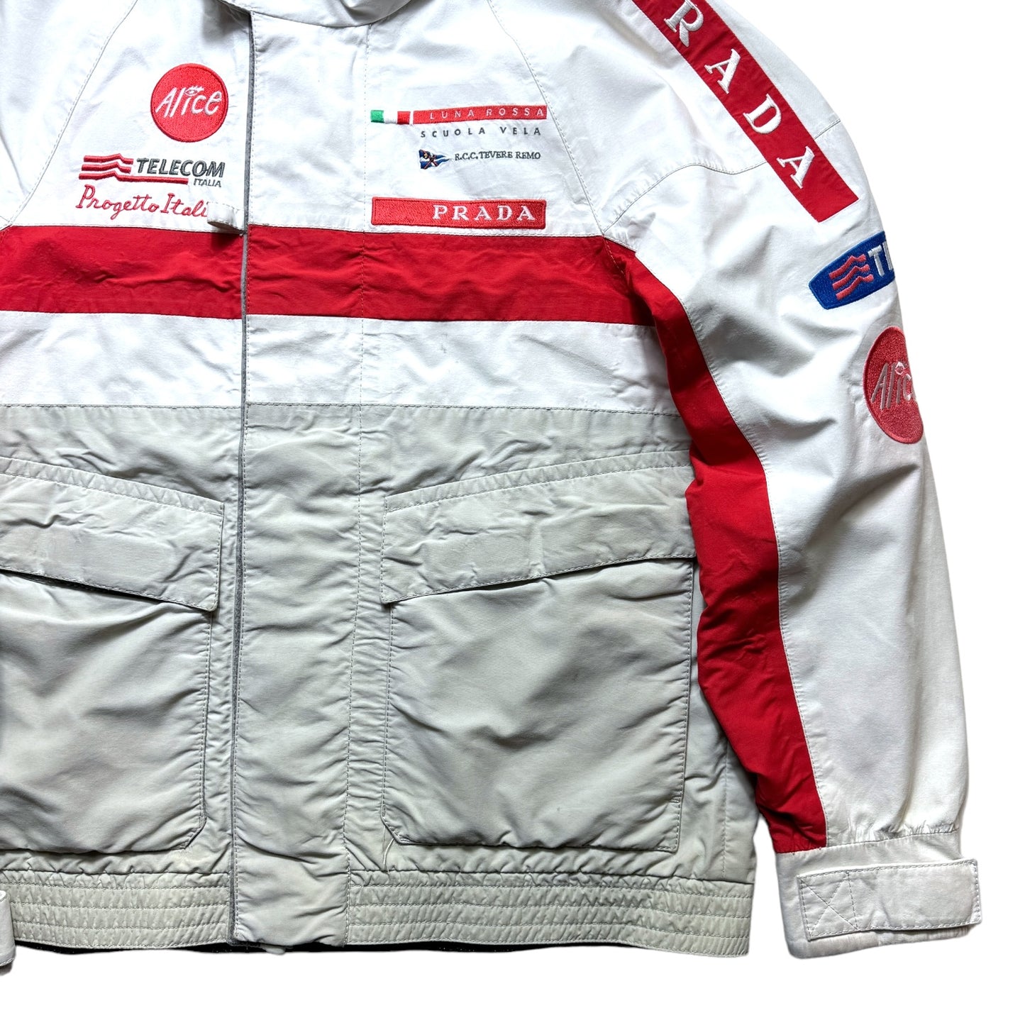 2003 Prada Luna Rossa Challenge Hooded Racing Jacket - Small