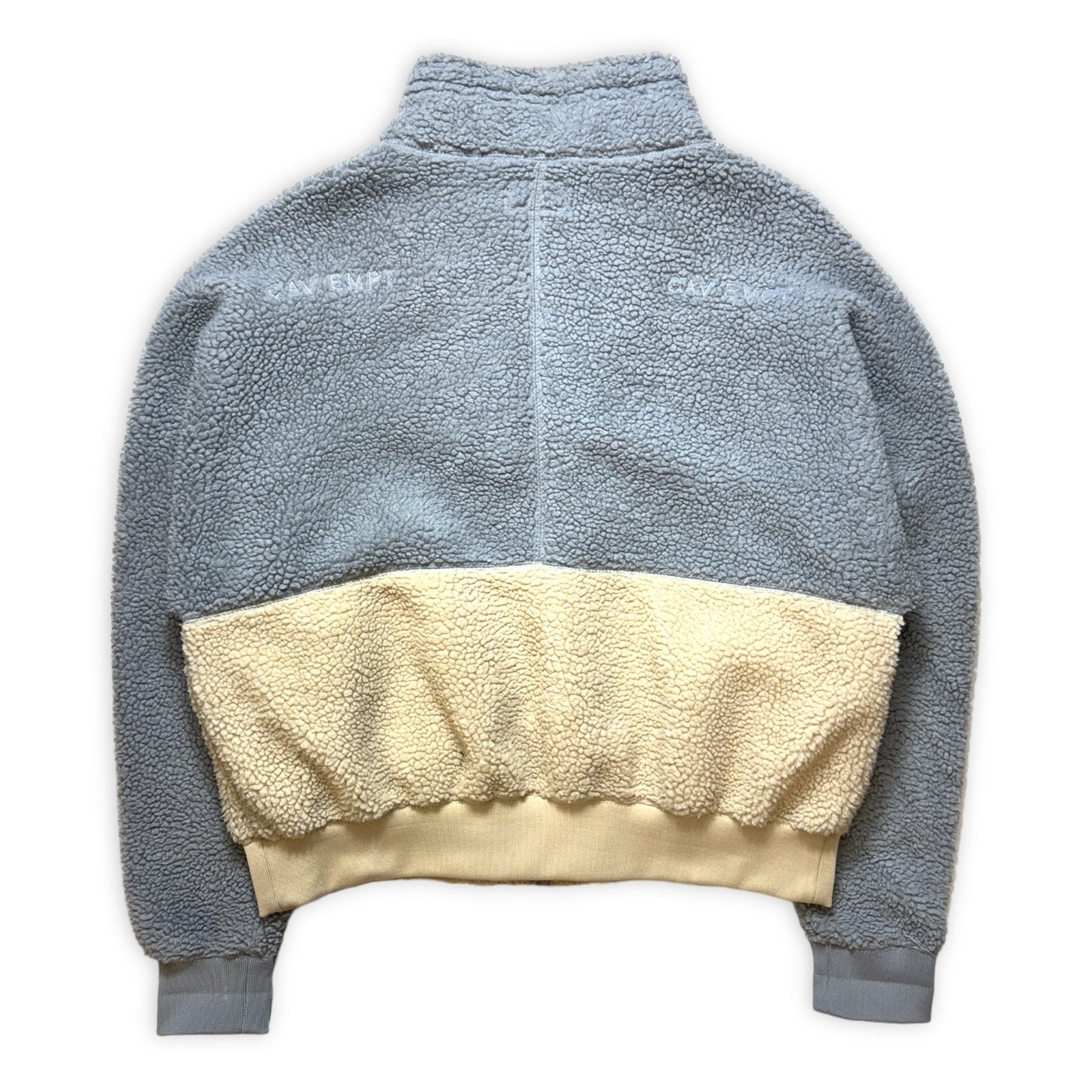 Cav Empt Light Grey/Cream Boa Fleece - Medium