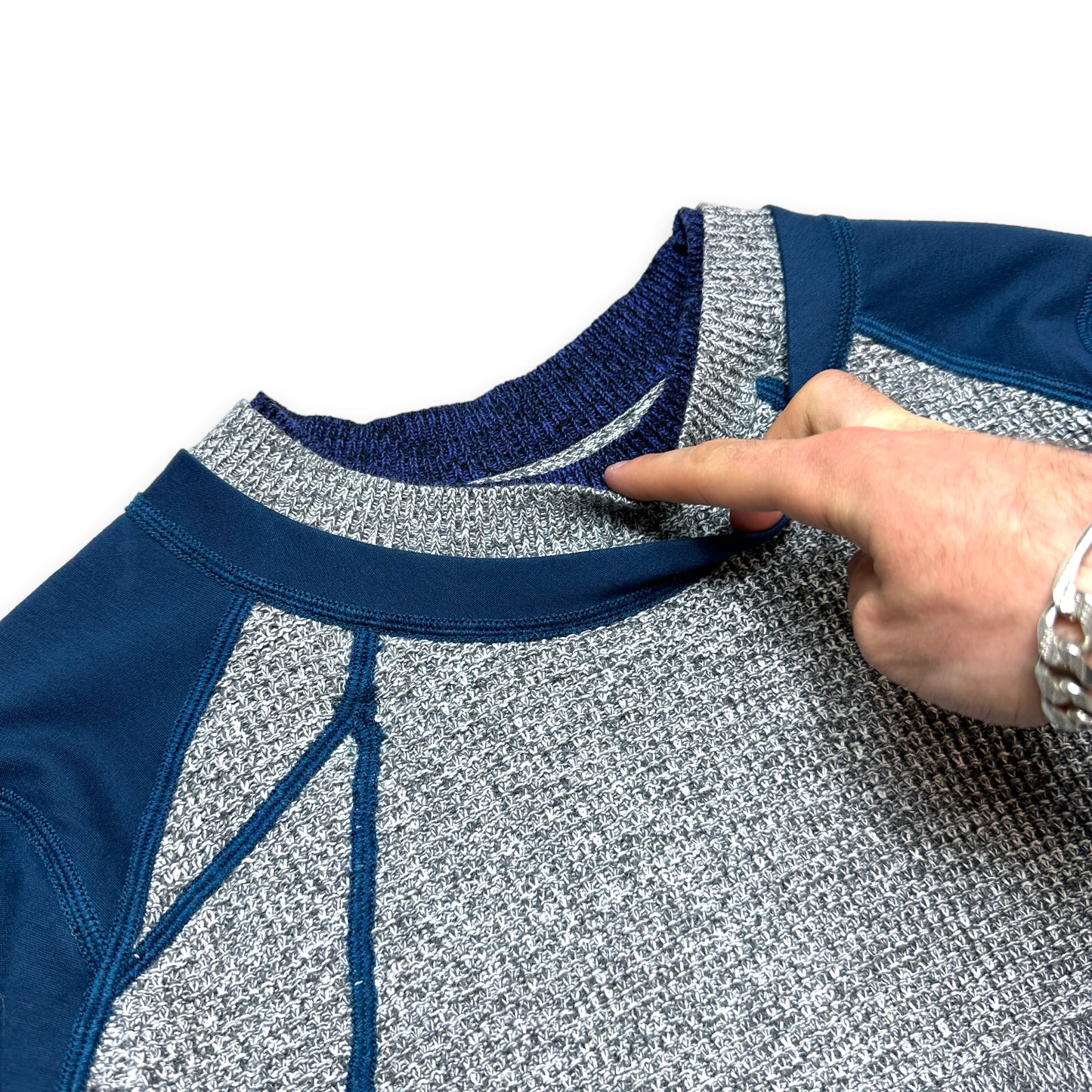 Craig Green Panelled Crochet Jumper - Small