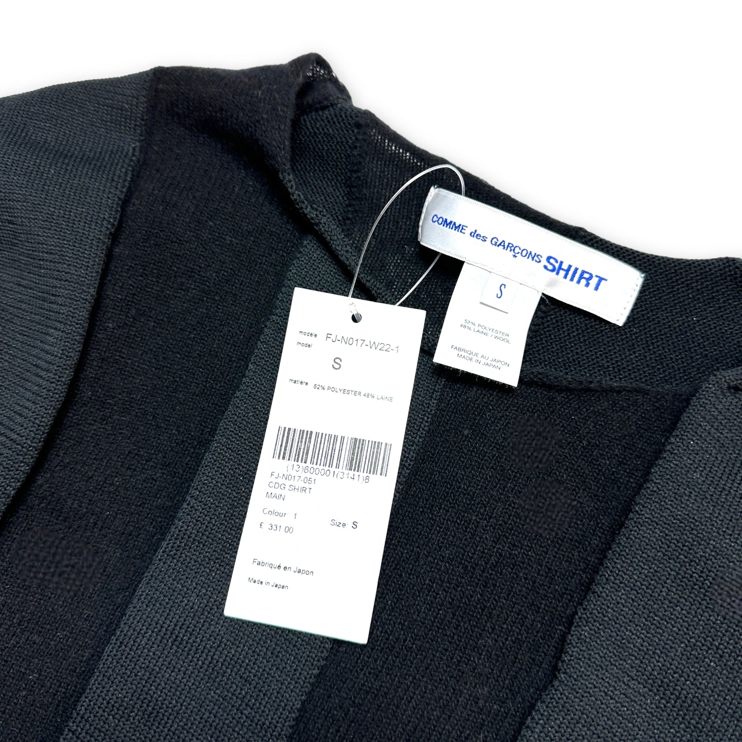 Comme Des Garcons SHIRT Feather Weight Striped Knit Sweater - Small