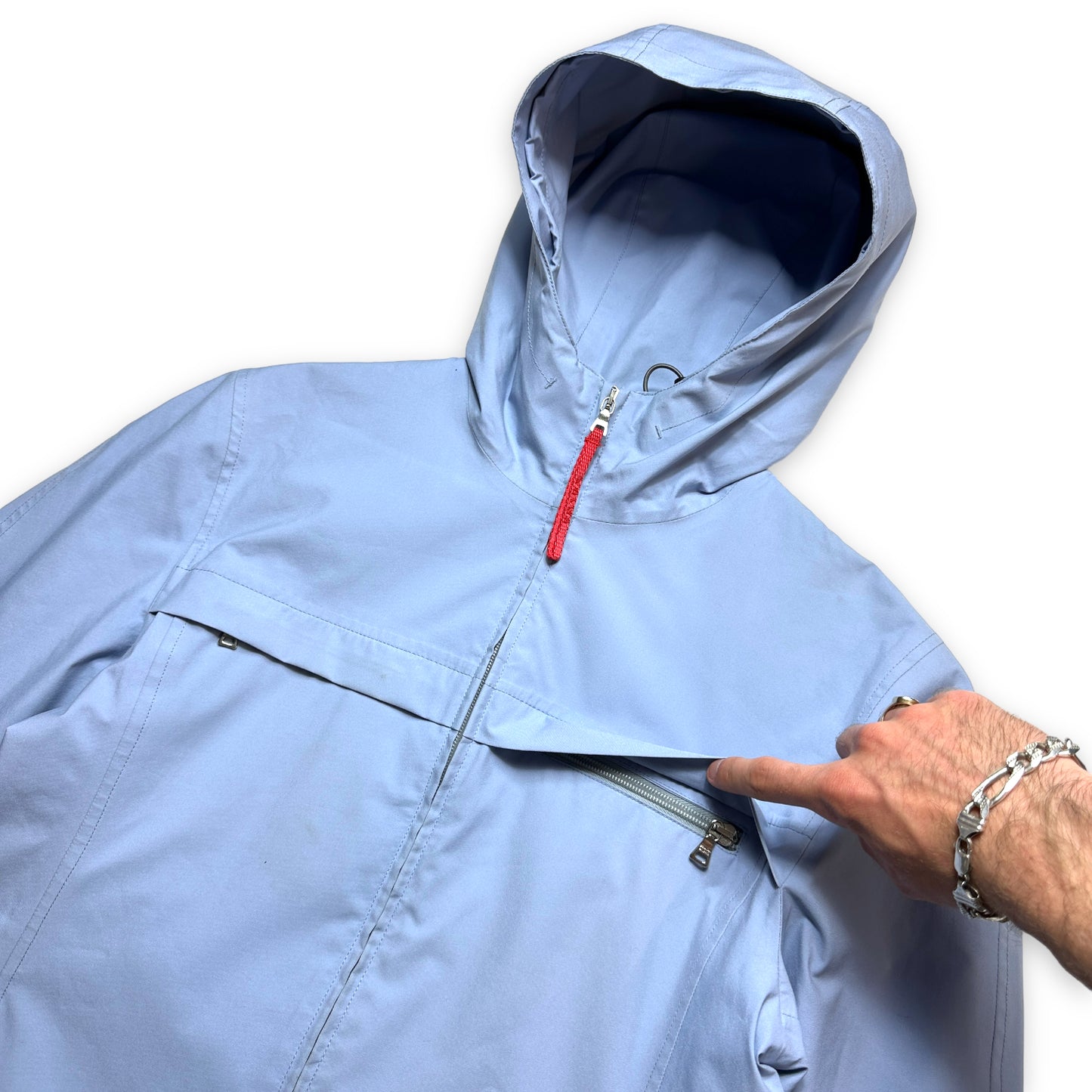 Early 2000's Prada Sport Baby Blue Gore-Tex Jacket - Small