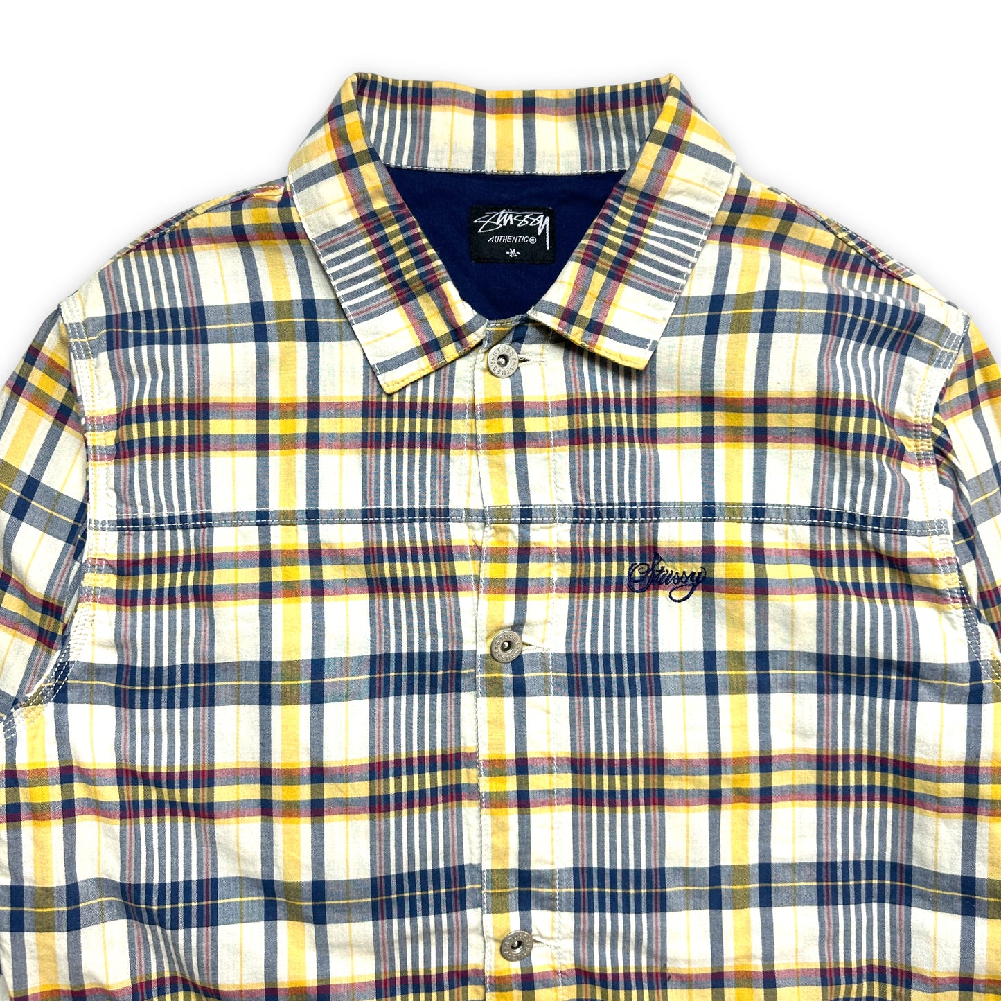 Early 2000's Stüssy Plaid Jacket - Medium