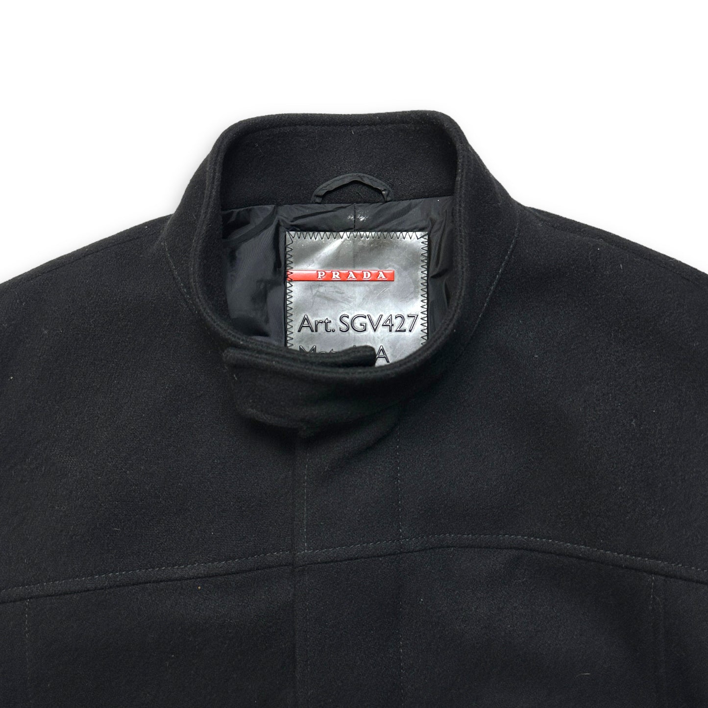 Veste en laine noire Prada Sport Jet - Moyenne