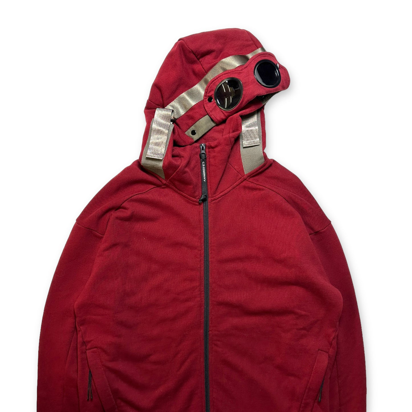 CP Company Bondage Strap Adjuster Zipped Goggle Hoodie - Large / Extra Large