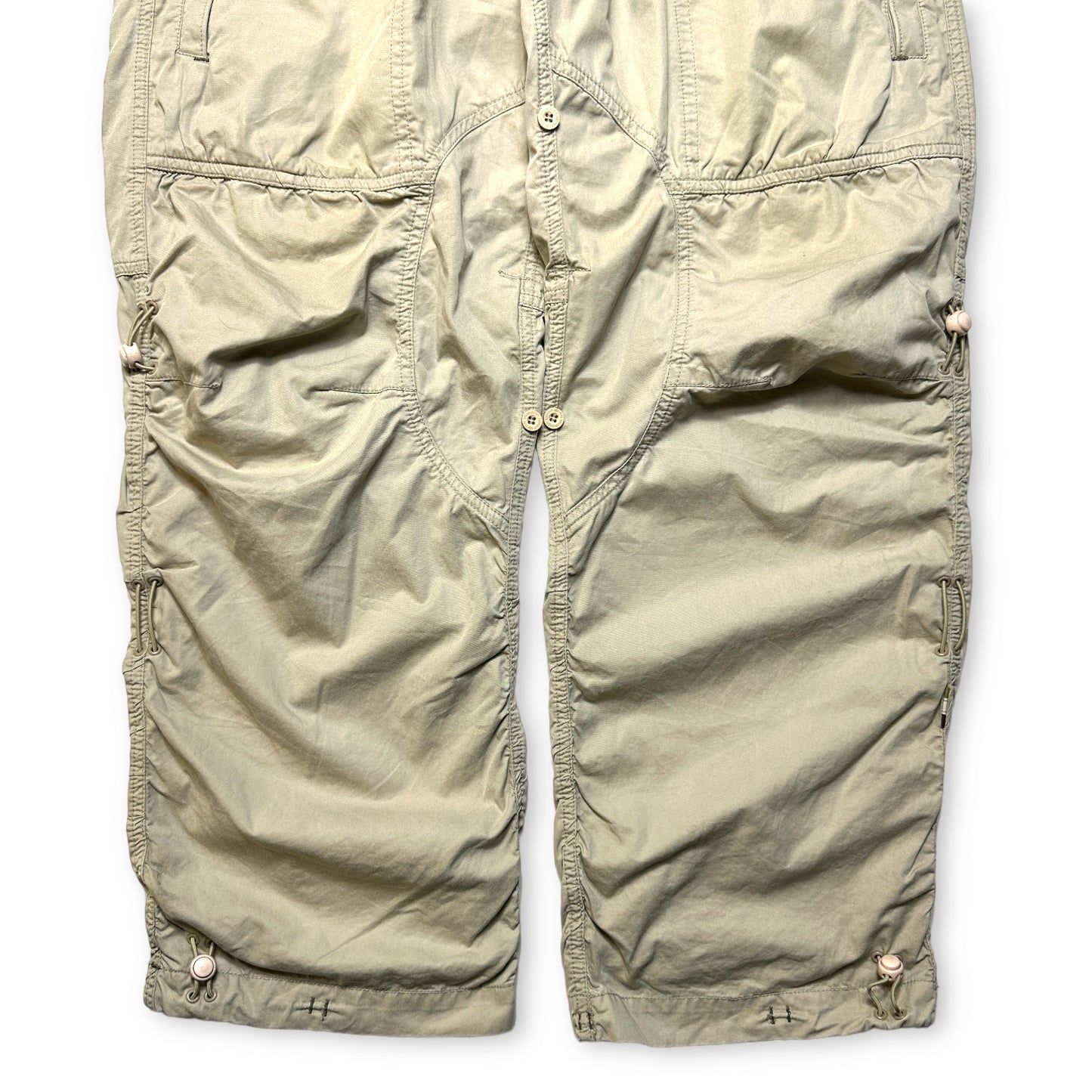Début des années 2000 Maharishi Light Beige Bondage Strap Snopant - Moyen