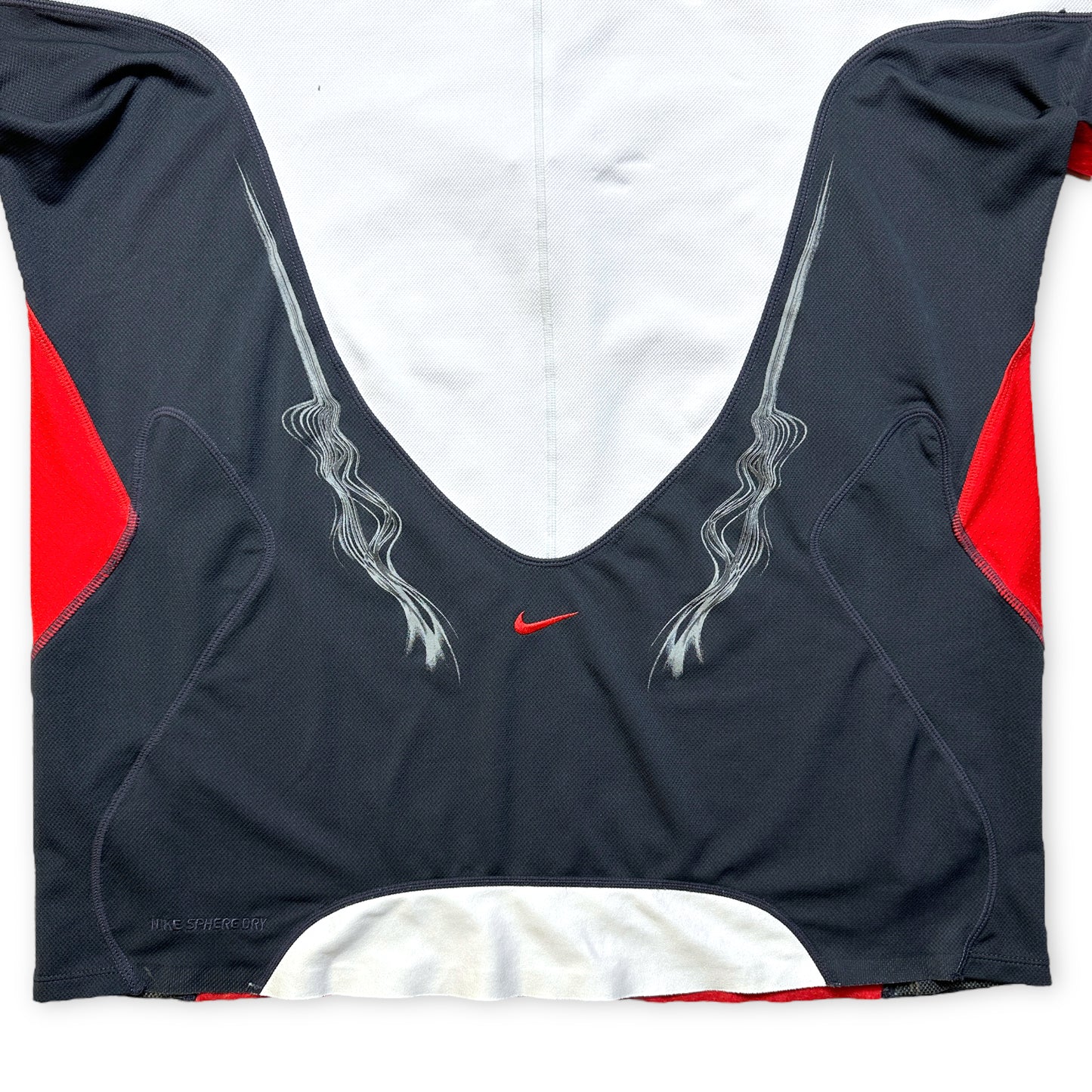 Early 2000's Nike Panelled Active Wear Tee - Large / Extra Large
