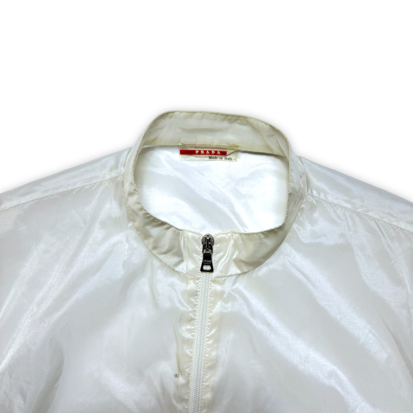SS99' Veste semi-transparente en polyuréthane 2 en 1 Prada Sport - Grand / Extra Large