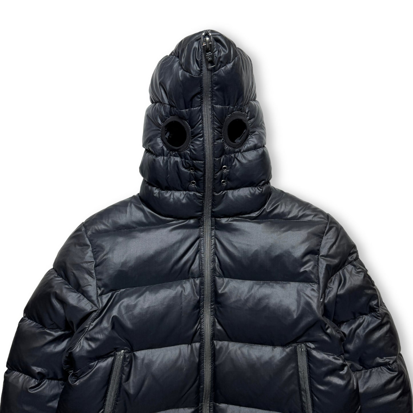 2000 年代初頭 Schott NYC パッド入りフルジップ フェイス マスク ジャケット - M
