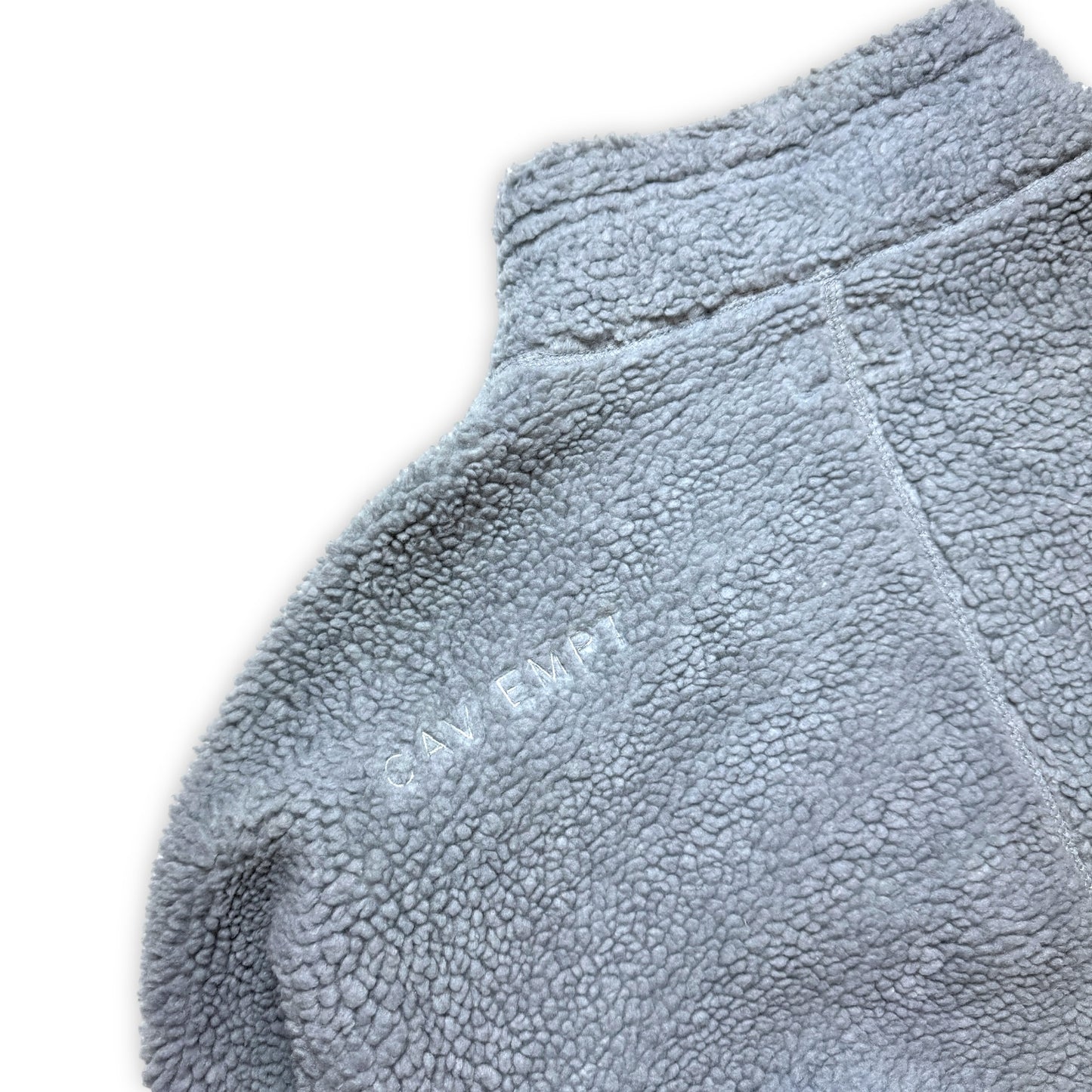 Cav Empt Light Grey/Cream Boa Fleece - Medium