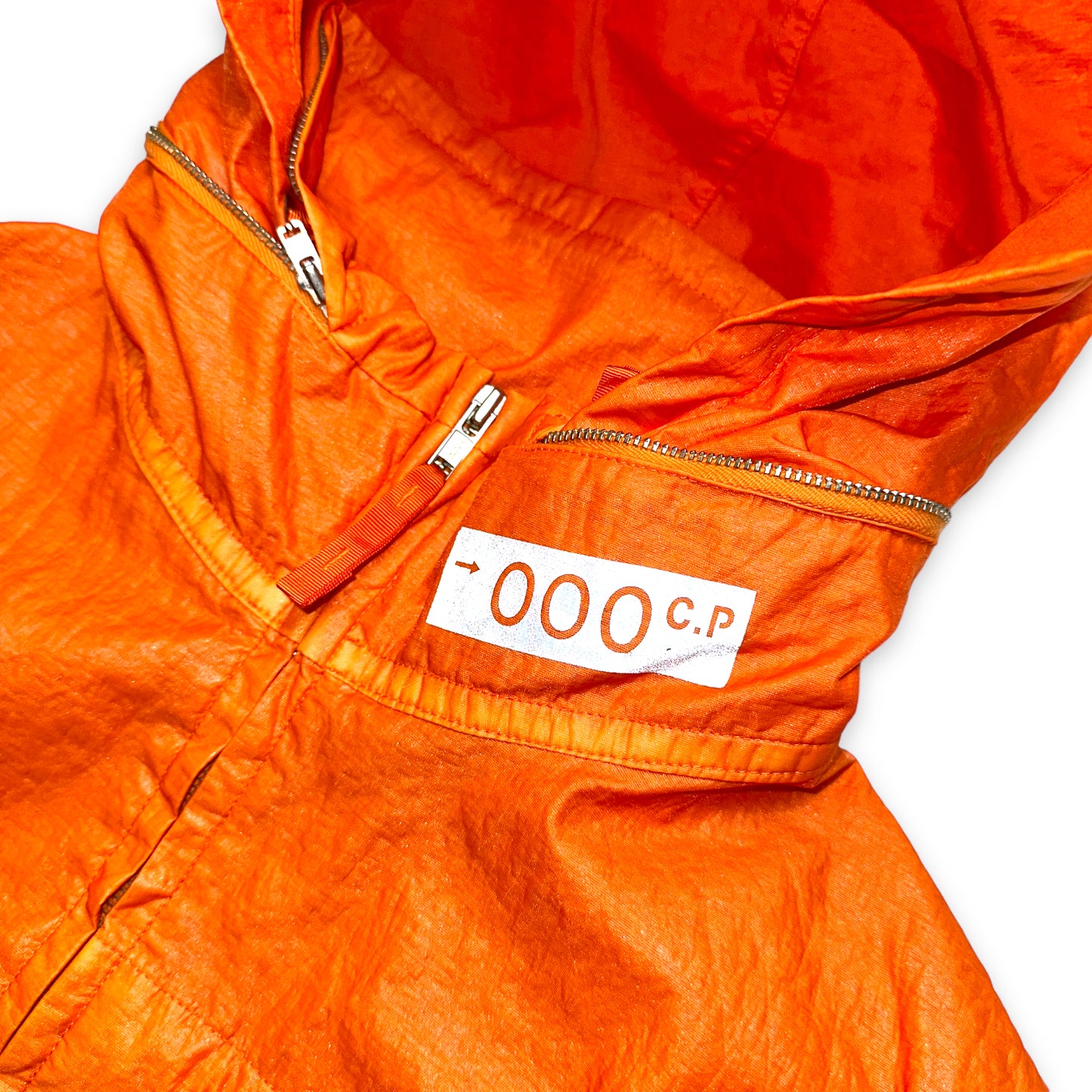 CP Company Millennium Bright Orange Nylon Shimmer Jacket - Extra Large / Extra Extra Large