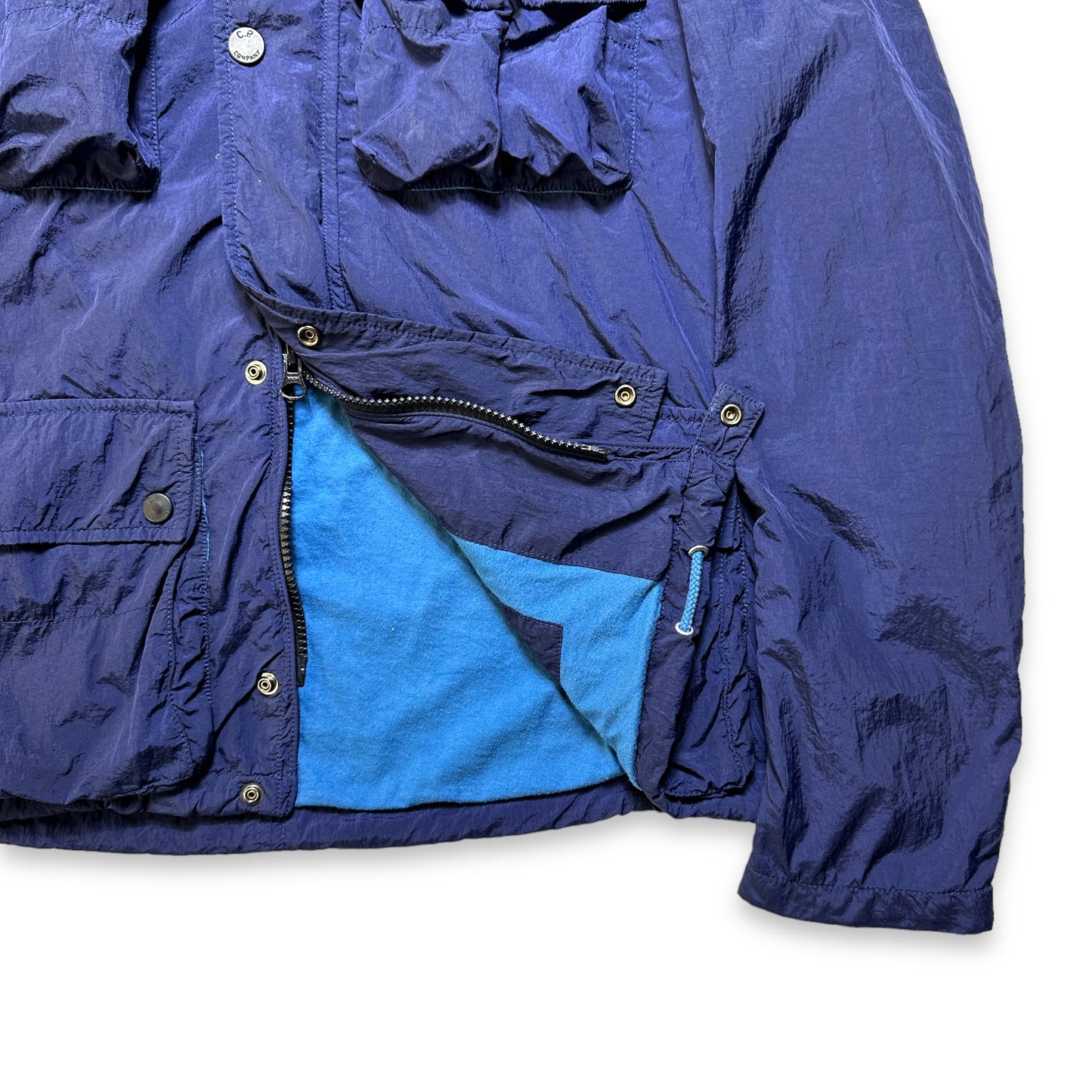 Veste de lunettes CP Company Multi Pocket Deep Royal Blue/Navy du début des années 2000 - Extra Small / Small