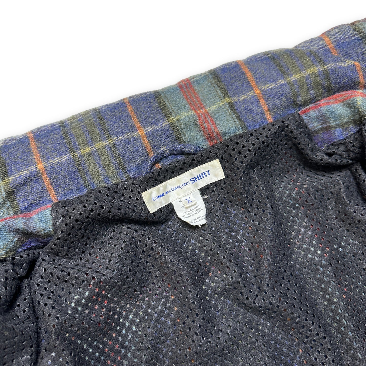 2008 Comme Des Garcons SHIRT Veste à carreaux - Large