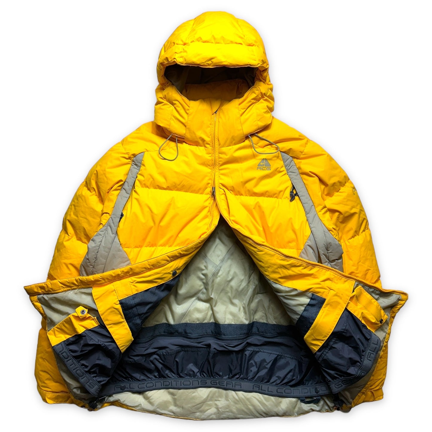 Early 2000's Nike ACG Sunflower Yellow Puffer Jacket - Extra Large / Extra Extra Large