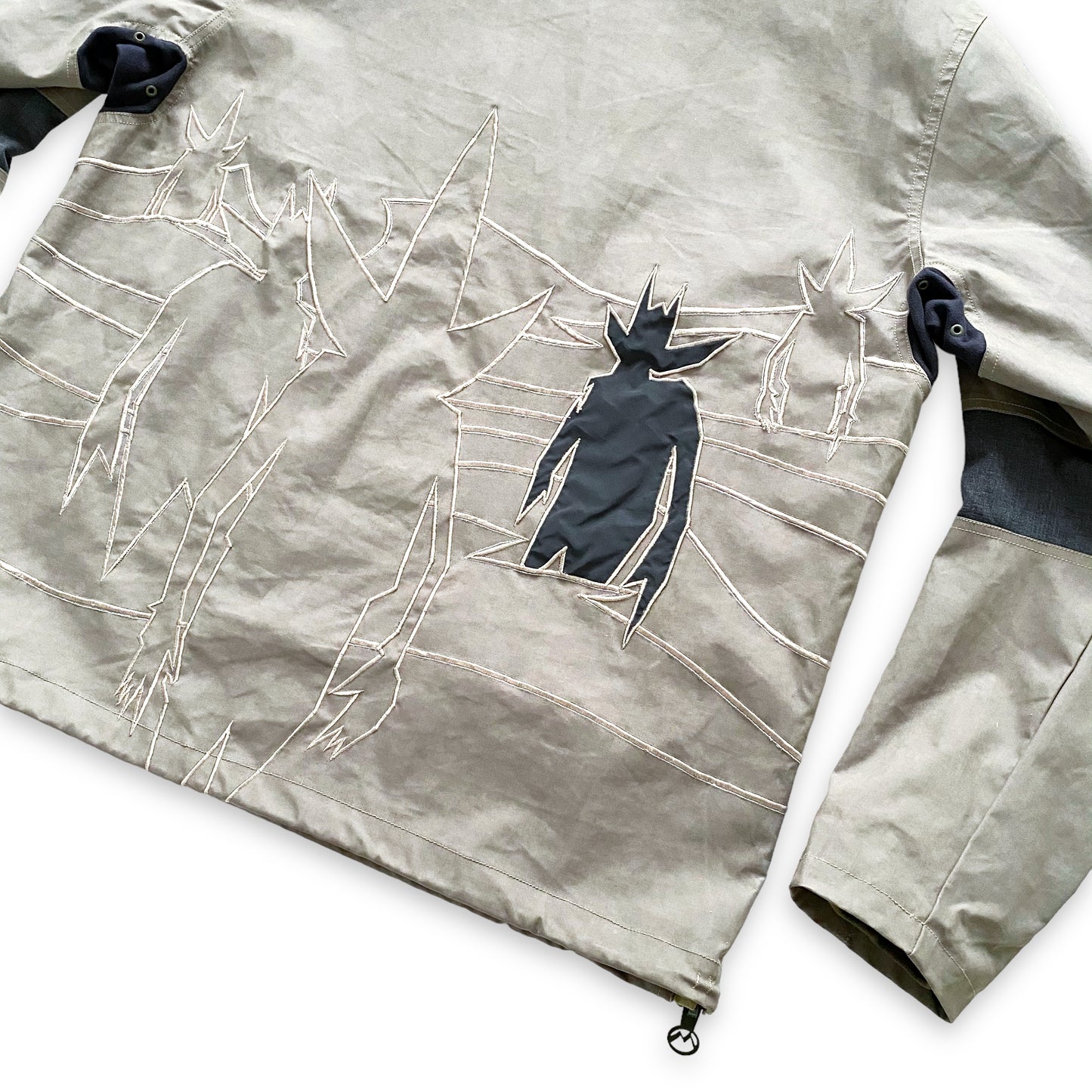 AW00 ' Maharishi x Futura 3M 反射 'Pointman' クォーター ジップ スモック - L
