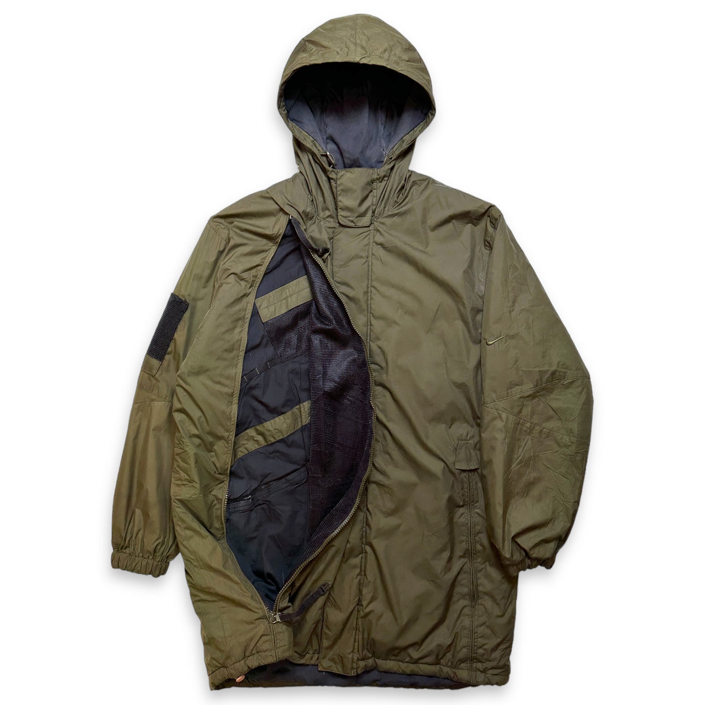 Veste à poche dissimulée rembourrée technique Nike du début des années 2000 - Extra Large