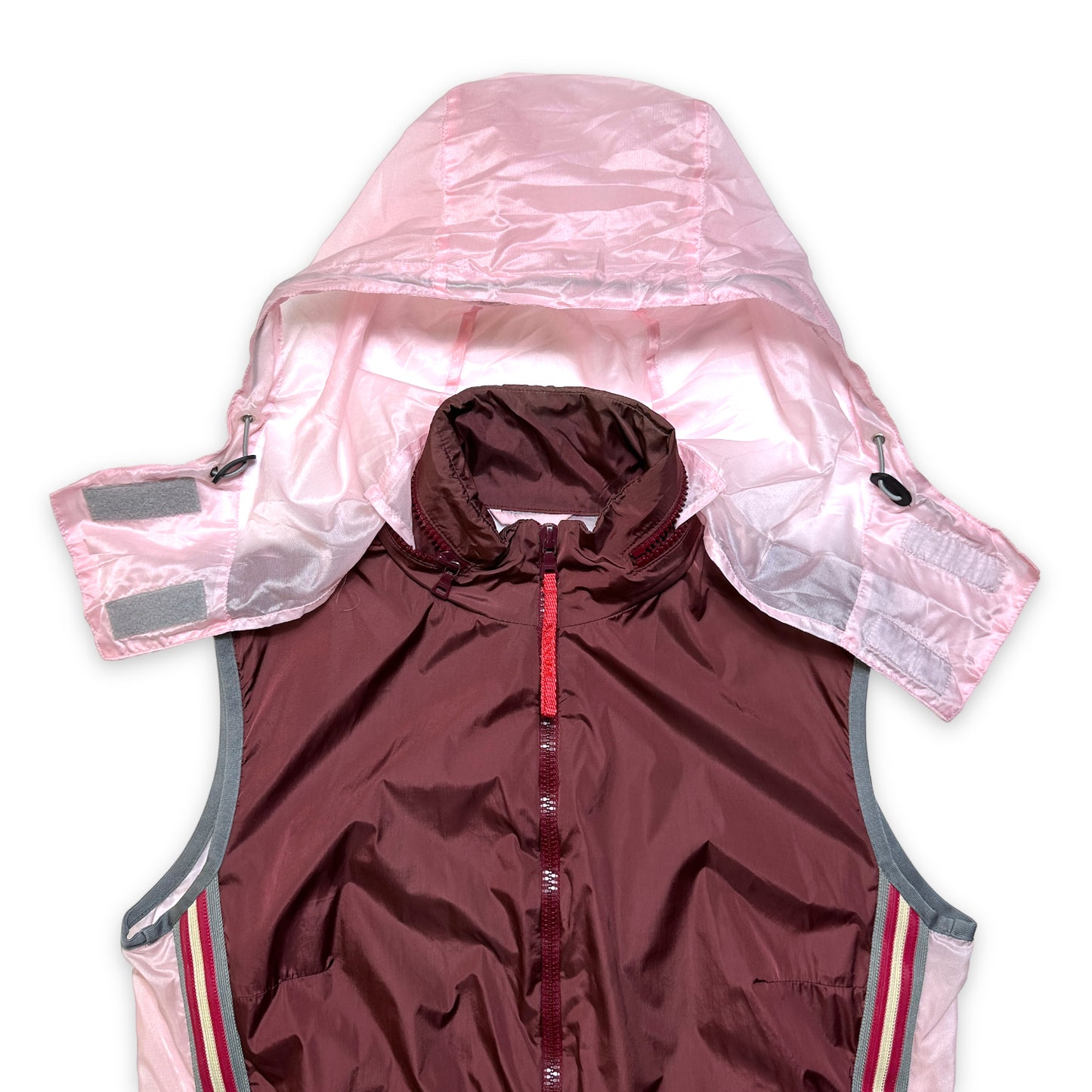 SS00' Prada Sport Gilet Bordeaux/Rose - UK6-8