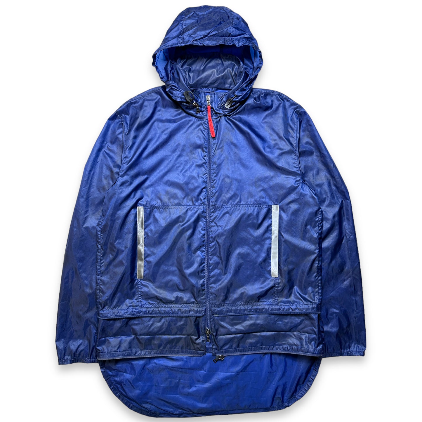 SS99' Prada Royal Blue Hooded Jacket - Medium / Large