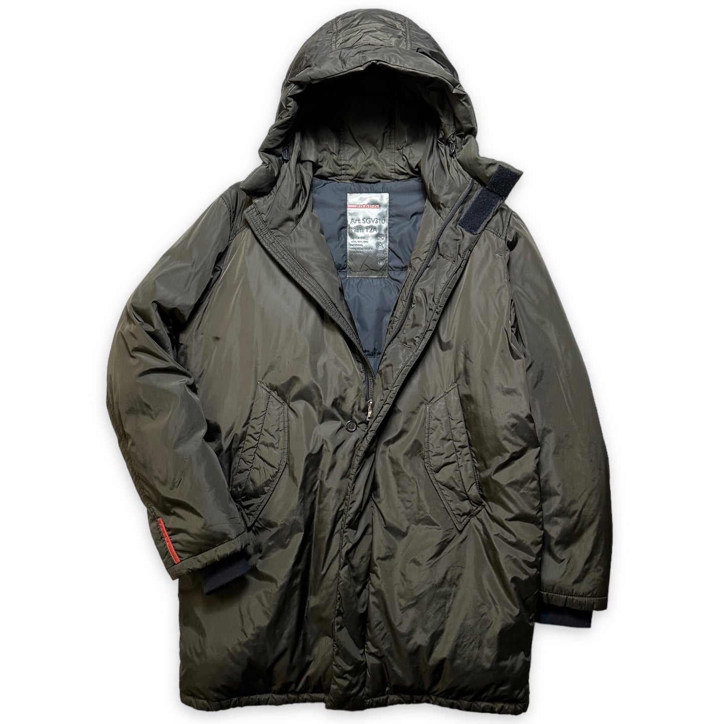 Trench-Coat rembourré Prada du début des années 2000 - Extra Large / Extra Extra Large