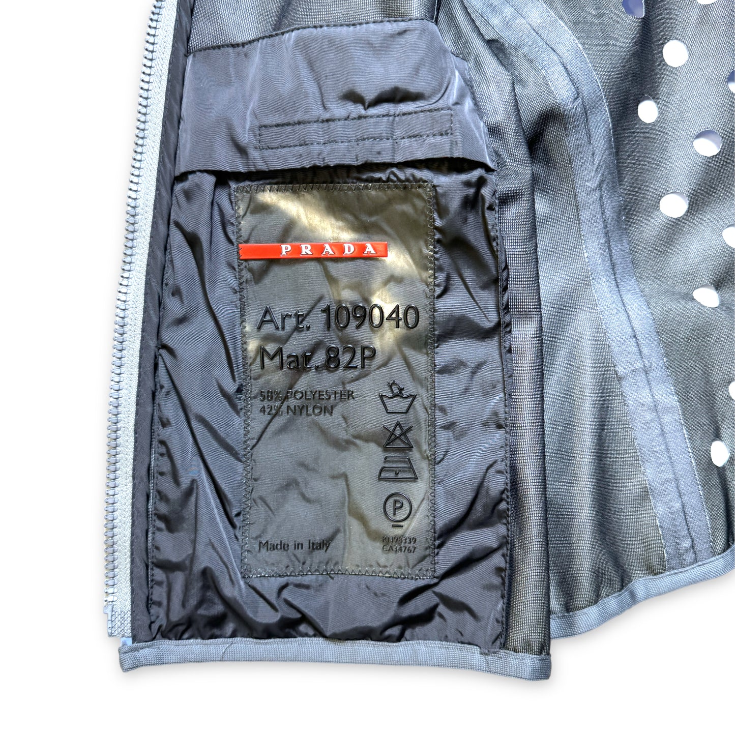 SS00' Prada Sport Baby Blue Perforated Vest