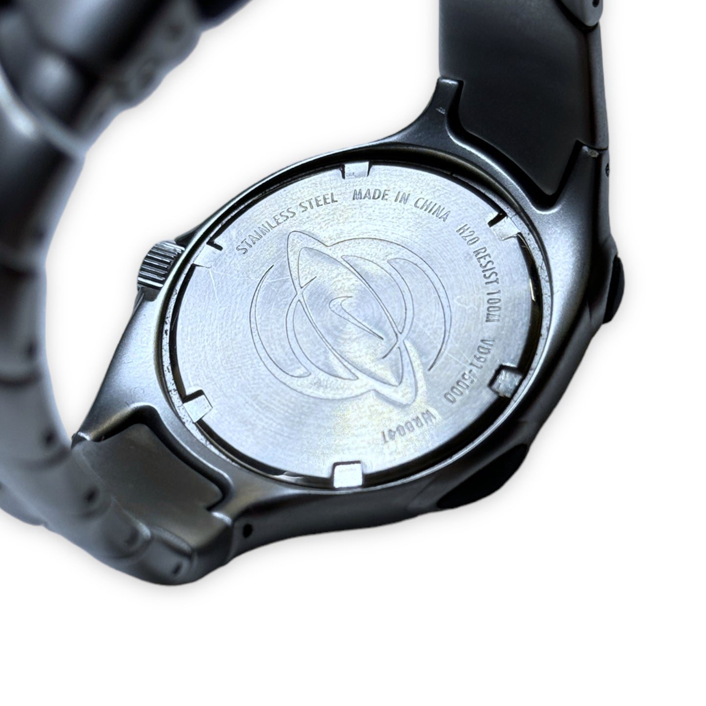 Montre analogique Nike Triax en acier inoxydable du début des années 2000