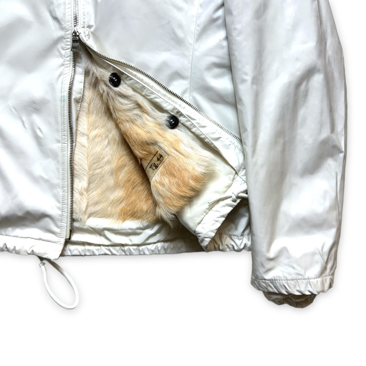 Early 2000's Prada Dyed Goat Fur Lined Jacket - Womens 6-8