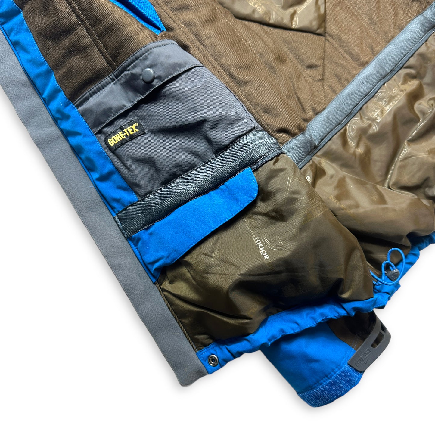 2006 Nike ACG Royal Blue/Brown Gore-Tex Padded Jacket - Medium