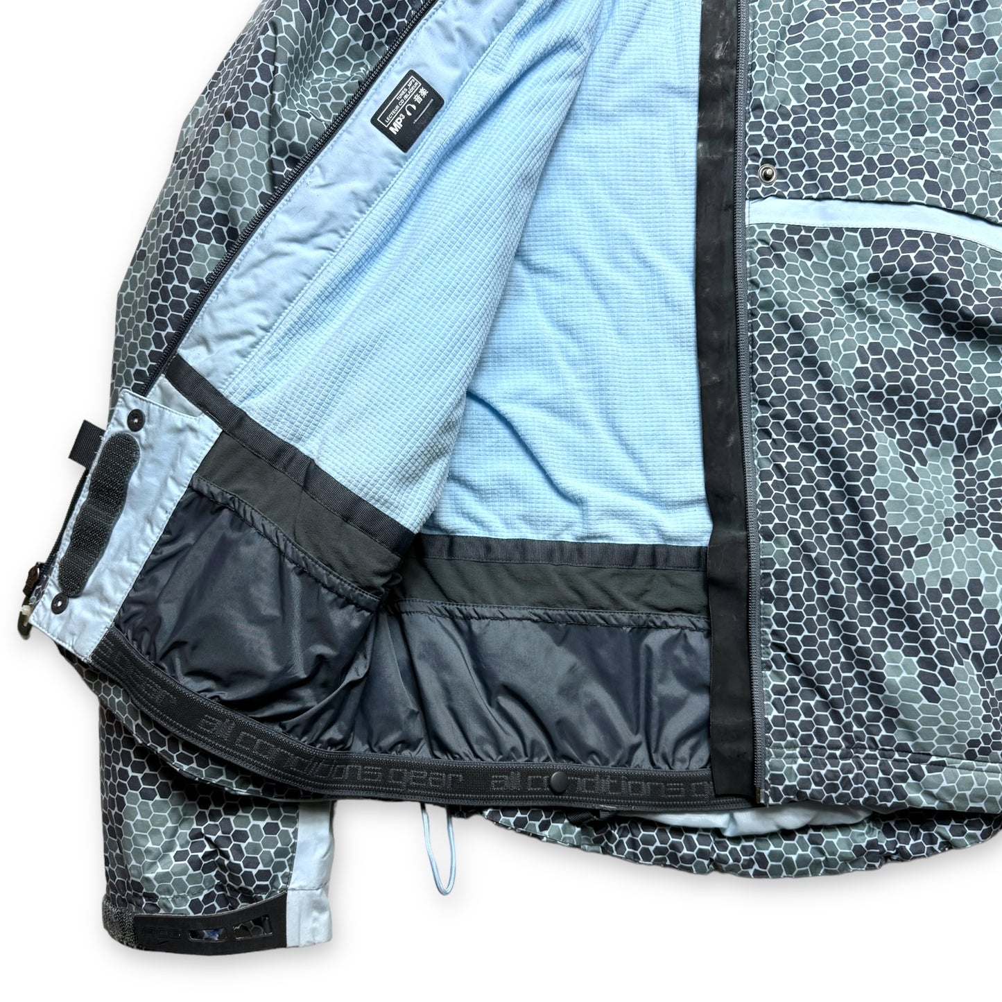 Early 2000's Nike ACG Centre Graphic Reptile Camo Padded Jacket - Small