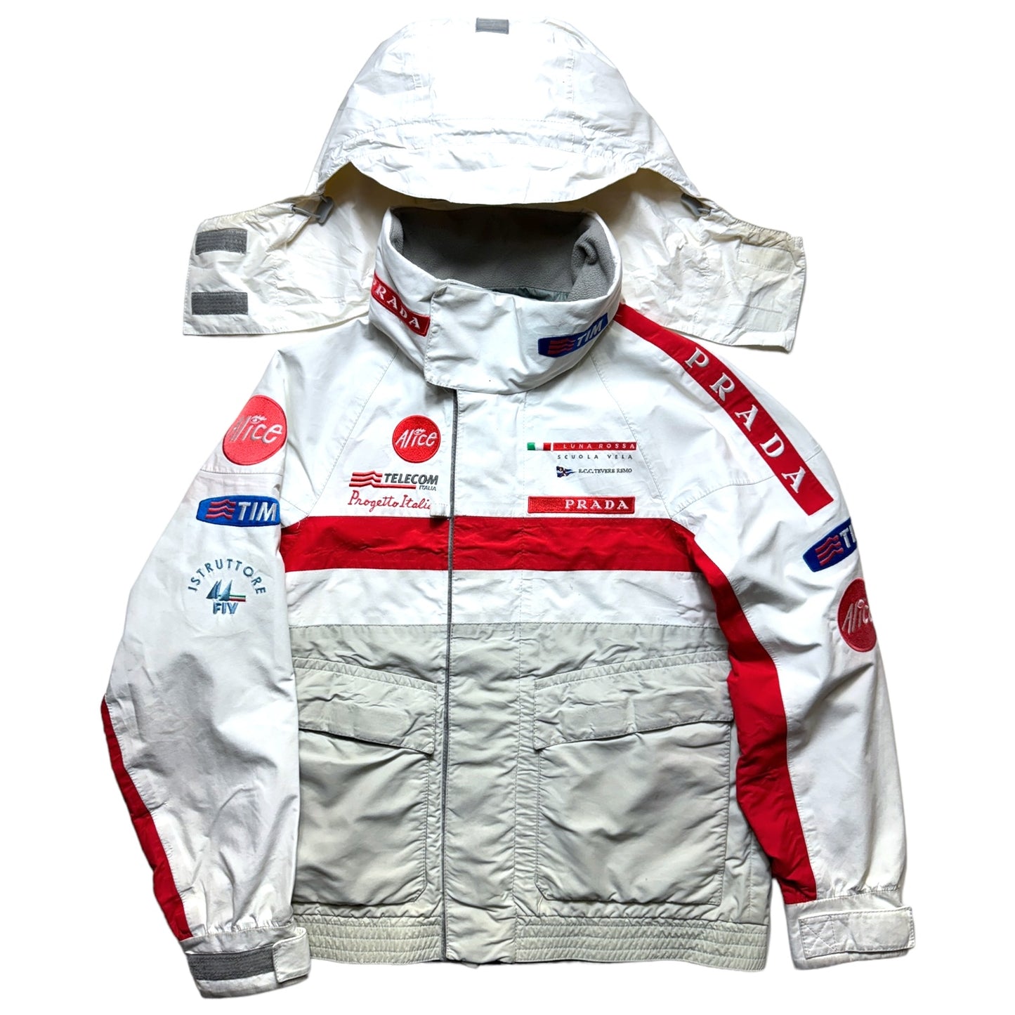 2003 Prada Luna Rossa Challenge Hooded Racing Jacket - Small