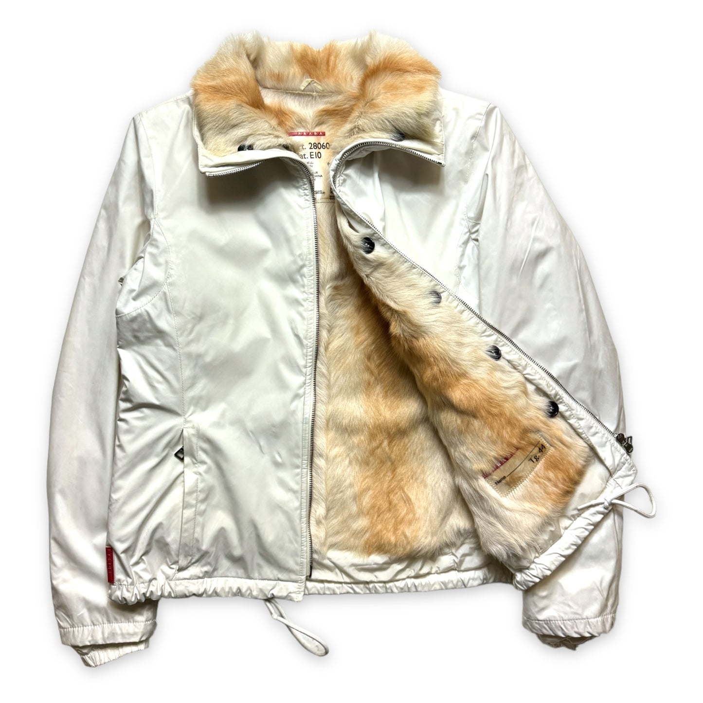Early 2000's Prada Dyed Goat Fur Lined Jacket - Womens 6-8