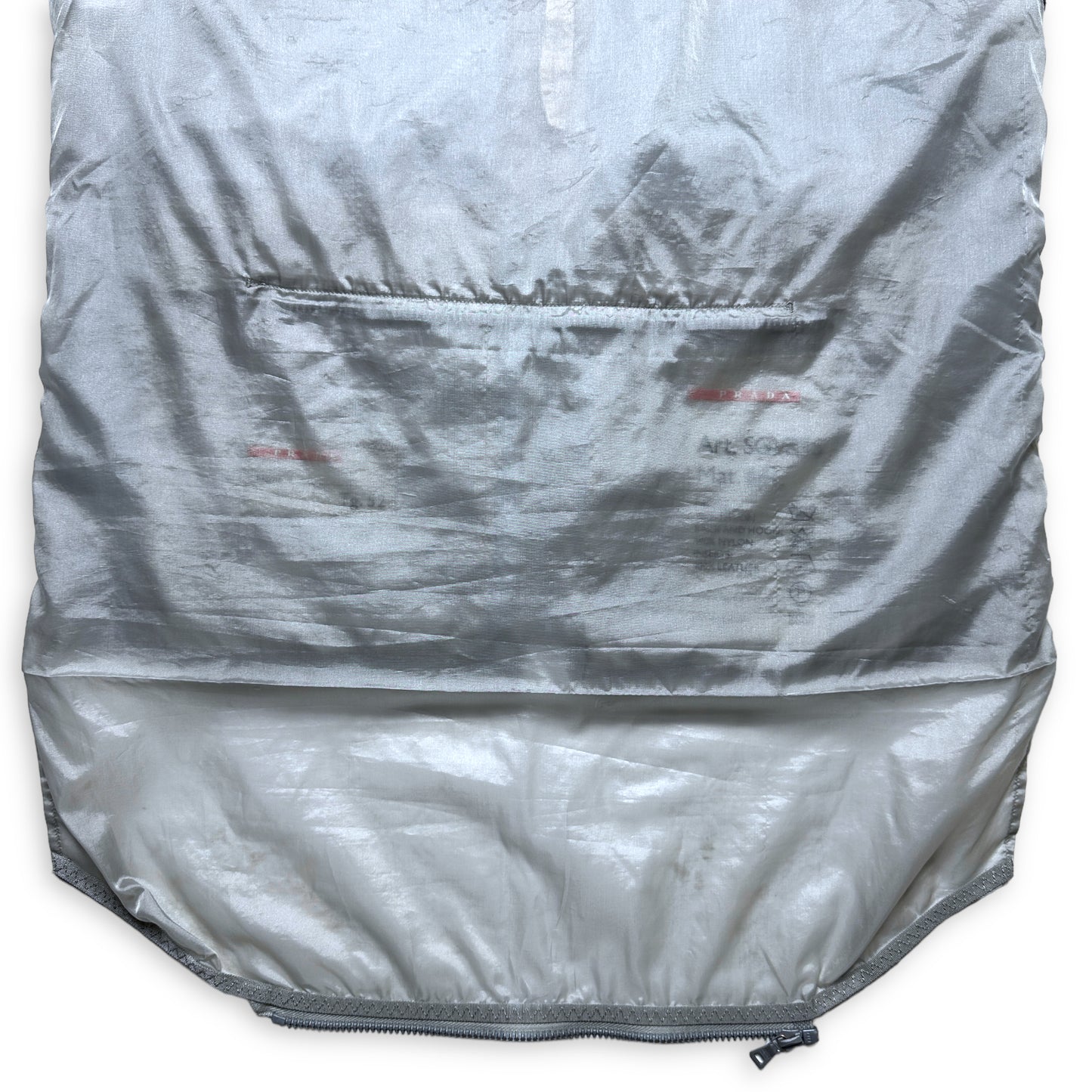 SS00' Prada Sport Baby Blue Mesh avec gilet dos semi-transparent - Moyen