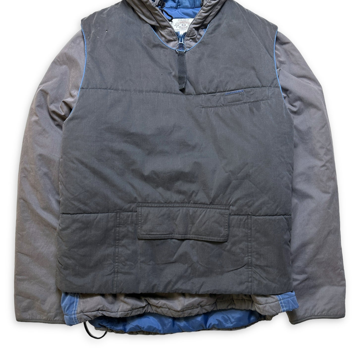 1990's Emporio Armani Padded Pullover Jacket - Extra Large