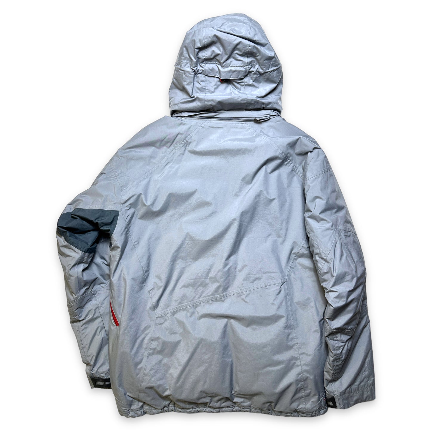 Veste rembourrée Nike ACG Gris/Rouge Ventilation du début des années 2000 - Large / Extra Large