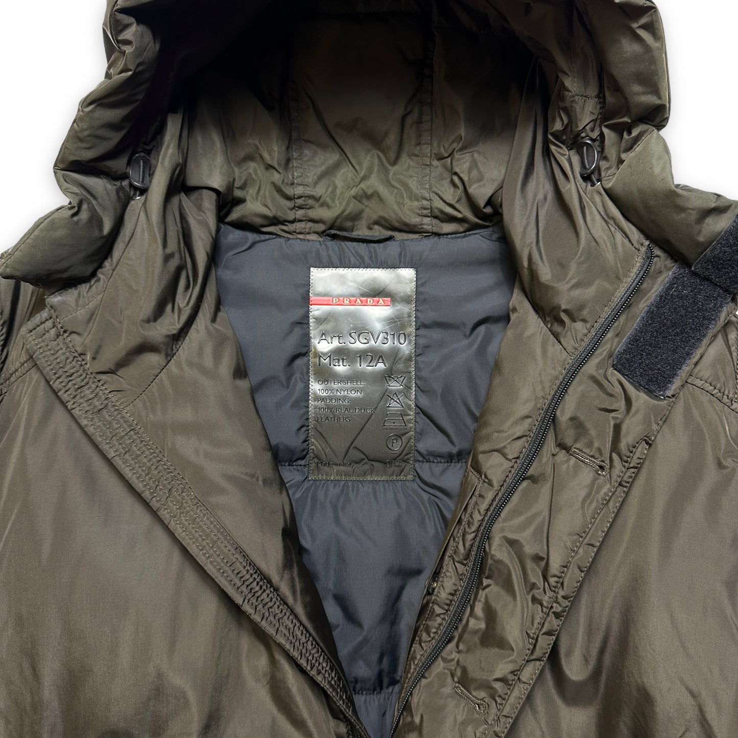 Trench-Coat rembourré Prada du début des années 2000 - Extra Large / Extra Extra Large