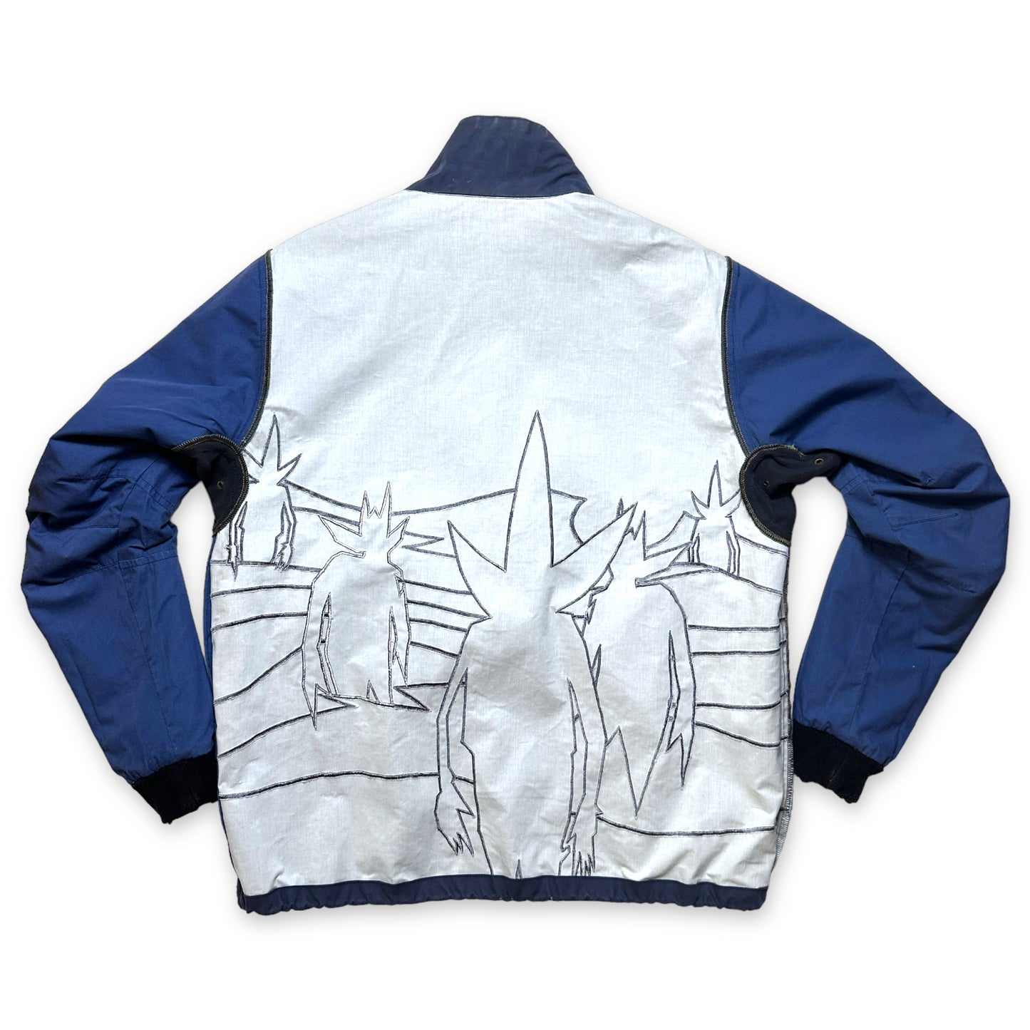 AW00' Maharishi x Futura Midnight Navy 3M Blouse réfléchissante 'Pointman' à quart de zip - Moyen
