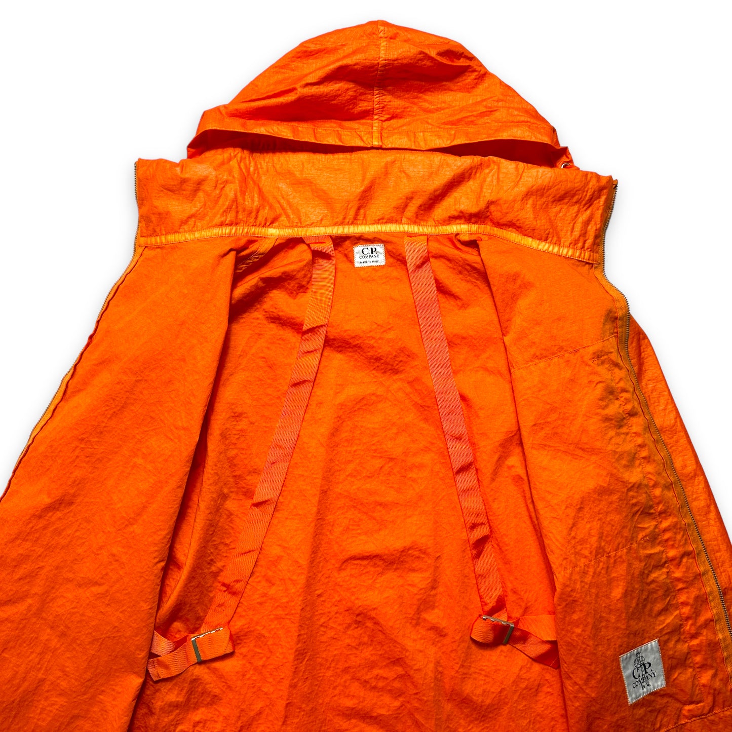 CP Company Millennium Bright Orange Nylon Shimmer Jacket - Extra Large / Extra Extra Large