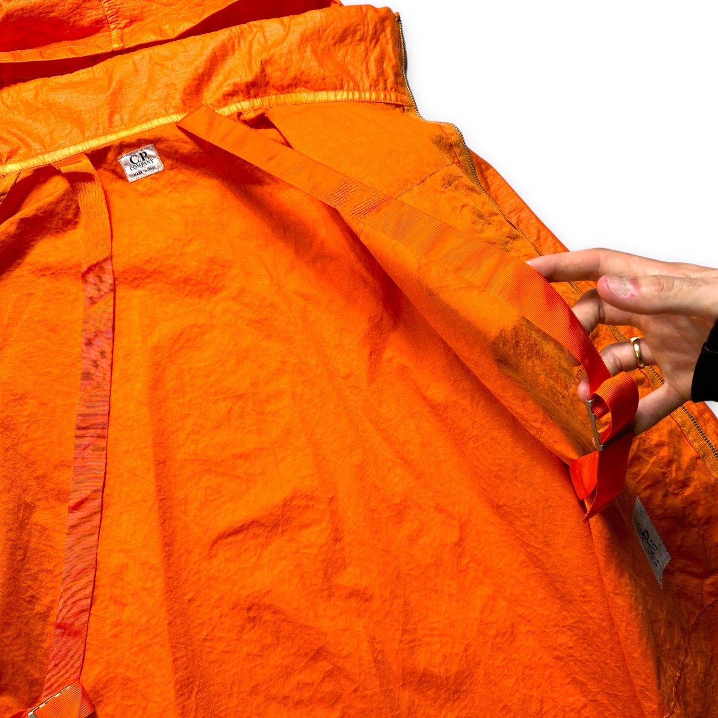 CP Company Millennium Bright Orange Nylon Shimmer Jacket - Extra Large / Extra Extra Large