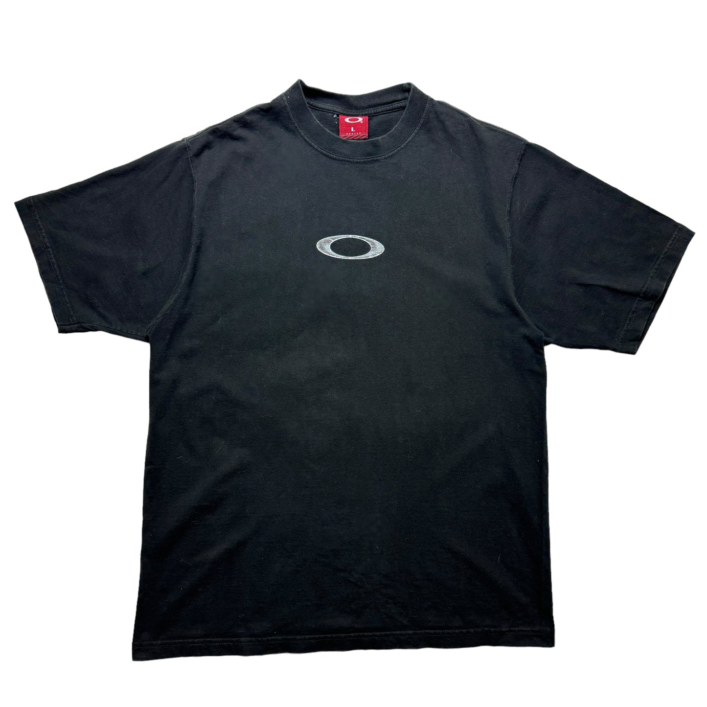 Early 2000's Oakley Black Graphic Tee - Medium