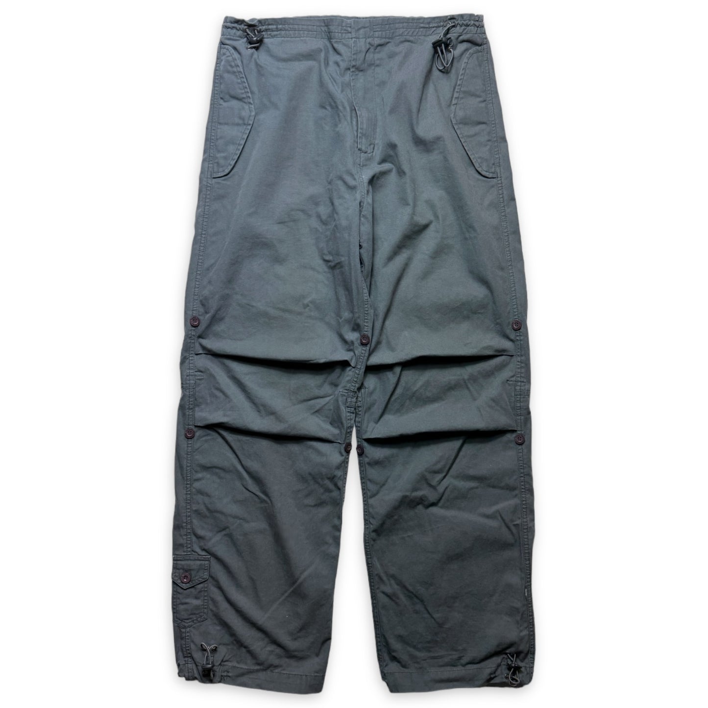 Early 2000's Maharishi Dark Grey Cotton Snopant - Large