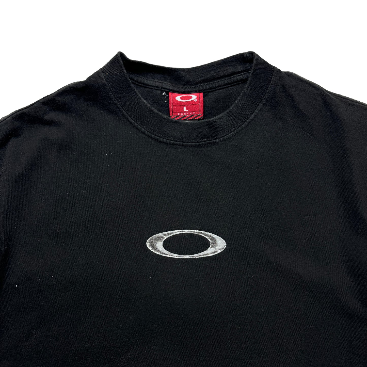 Early 2000's Oakley Black Graphic Tee - Medium