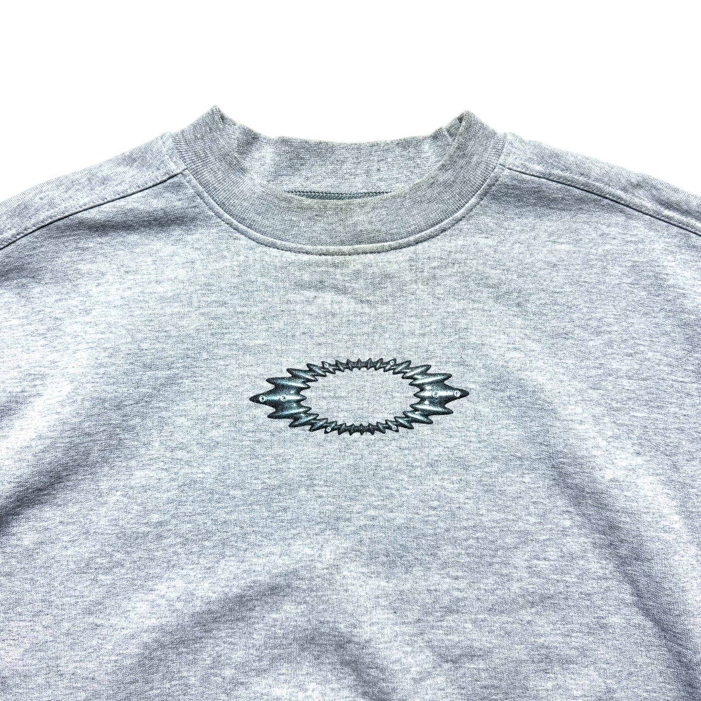 Early 2000's Oakley Centre Graphic Grey Sweatshirt - Medium / Large