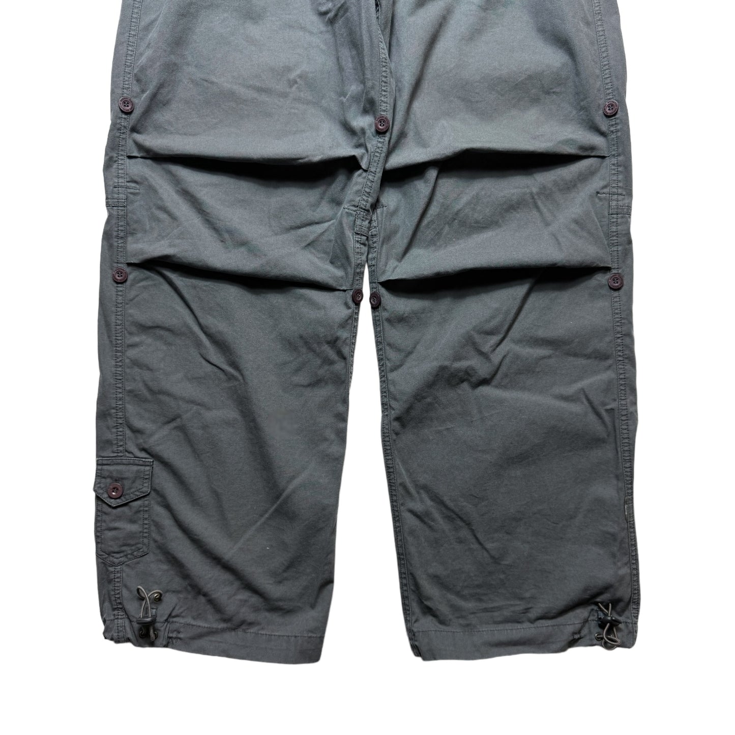 Early 2000's Maharishi Dark Grey Cotton Snopant - Large