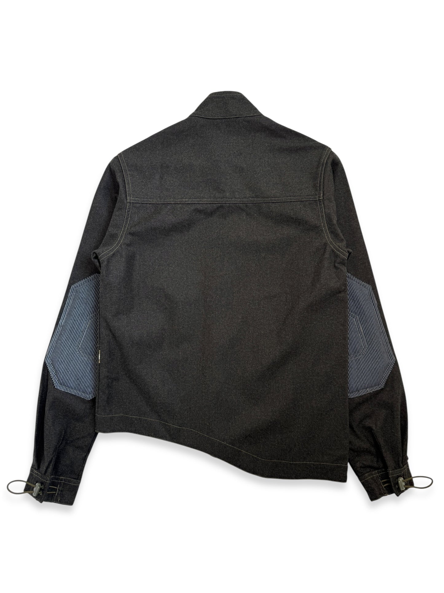 1999 Maharishi Loro Piana Storm System Wool 3M Reflective Curved Hem Jacket